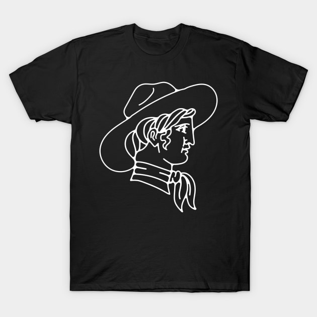 Cowgirl Profile T-Shirt by Nick Quintero